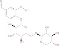 3-Methoxy-4-[(6-O-β-D-xylopyranosyl-β-D-glucopyranosyl)oxy]benzaldehyde