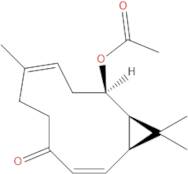 rel-(+)-(1R,2Z,7Z,10S,11S)-10-(Acetyloxy)-7,12,12-trimethylbicyclo[9.1.0]dodeca-2,7-dien-4-one