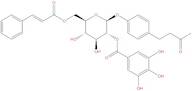 4-(3-Oxobutyl)phenyl 6-O-[(2E)-3-phenyl-2-propenoyl]-2-O-(3,4,5-trihydroxybenzoyl)-β-D-glucopyrano…