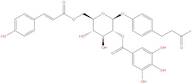 4-(3-oxobutyl)phenyl 6-O-[(2E)-3-(4-hydroxyphenyl)prop-2-enoyl]-2-O-(3,4,5-trihydroxybenzoyl)-β-...