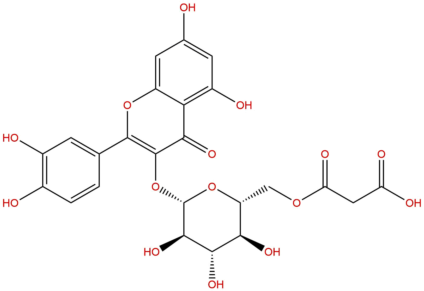 Quercetin 3-O-(6''-O-malonyl)-β-D-glucoside