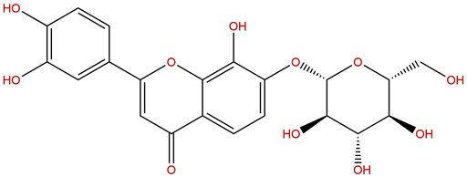 2-(3,4-dihydroxyphenyl)-7-(β-D-glucopyranosyloxy)-8-hydroxy-4H-1-benzopyran-4-one