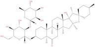 25(R)-3β,17α-Dihydroxy-5α-spirostan-6-one 3-O-α-D-rhamnopyranosyl-(1→2)-β-D-glucopyranoside