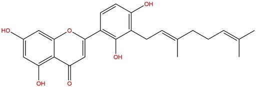 2-[3-(3,7-Dimethyl-2,6-octadien-1-yl)-2,4-dihydroxyphenyl]-5,7-dihydroxy-4H-1-benzopyran-4-one