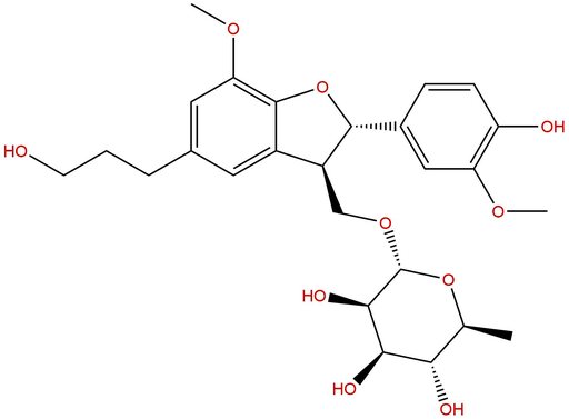 Dihydrodehydrodiconiferyl alcohol 9-O-α-L-rhamnopyranoside