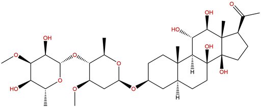 3-O-6-Deoxy-3-O-methyl-β-D-allopyranosyl-(1→4)-β-D-oleandropyranosyl-tenacigenin C