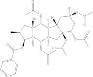 5,8,9,10,14-Pentaacetoxy-3-benzoyloxy-15-hydroxypepluane