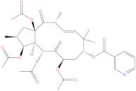 3,5,7,15-Tetraacetoxy-9-nicotinoyloxy-6(17),11-jatrophadien-14-one