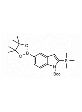 1-(tert-Butoxycarbonyl)-2-(trimethylsilyl)-1H-indol-5-ylboronic acid pinacol ester