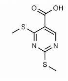 2,4-Bis(methylsulfanyl)pyrimidine-5-carboxylic acid