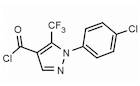 2-(4-Chlorophenyl)-3-(trifluoromethyl)pyrazole-4-carbonyl chloride