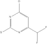 4-Hydroxy-2-thio-6-(difluoromethyl)pyrimidine