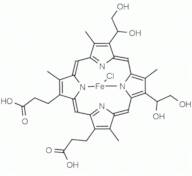 Fe(III) Deuteroporphyrin IX 2,4 bis ethylene glycol chloride