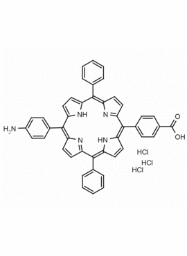 5,15-diphenyl-10-(4-aminophenyl)-20-(4-carboxyphenyl) porphine trihydrochloride