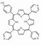 5-mono(4-cyanophenyl)-10,15,20-tri(4-pyridyl) porphine