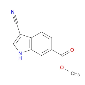 1H-Indole-6-carboxylic acid, 3-cyano-, methyl ester