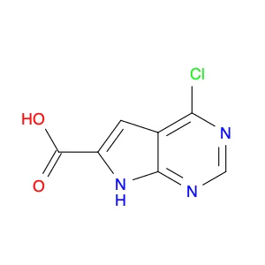 7H-Pyrrolo[2,3-d]pyrimidine-6-carboxylic acid, 4-chloro-