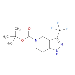 5-​tert-​Butoxycarbonyl-​3-​(trifluoromethyl)​-​4,​5,​6,​7-​tetrahydro-​1H-​pyrazolo[4,​3-​c]​pyri…