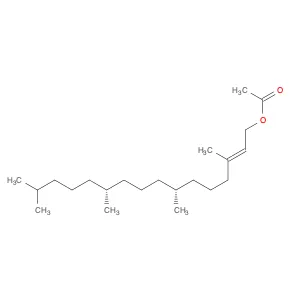 2-Hexadecen-1-ol, 3,7,11,15-tetramethyl-, 1-acetate, (2E,7R,11R)-