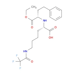 (S)-2-(((S)-1-Ethoxy-1-oxo-4-phenylbutan-2-yl)amino)-6-(2,2,2-trifluoroacetamido)hexanoic acid