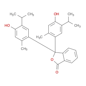 1(3H)-Isobenzofuranone, 3,3-bis[4-hydroxy-2-methyl-5-(1-methylethyl)phenyl]-
