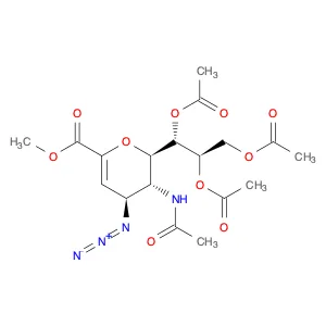 Methyl 5-acetamido-7,8,9-O-triacetyl-2,6-anhydro-4-azido-3,4,5-trideoxy-D-glycero-D-galacto-non-2-…