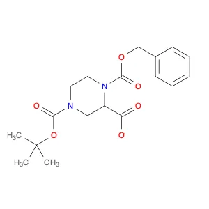 4-Boc-1-Cbz-2-piperazinecarboxylic acid