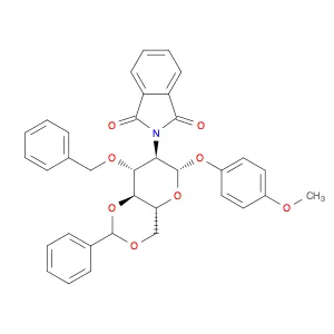 4-Methoxyphenyl 3-o-benzyl-4,6-o-benzylidene-2-deoxy-2-phthalimido-β-d-glucopyranoside