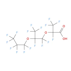Propanoic acid, 2,3,3,3-tetrafluoro-2-[1,1,2,3,3,3-hexafluoro-2-(1,1,2,2,3,3,3-heptafluoropropoxy)…