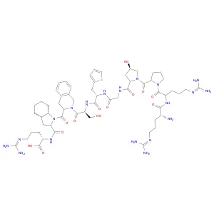 L-Arginine, D-arginyl-L-arginyl-L-prolyl-(4R)-4-hydroxy-L-prolylglycyl-3-(2-thienyl)-L-alanyl-L-se…
