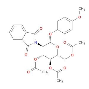 β-D-Glucopyranoside, 4-methoxyphenyl 2-deoxy-2-(1,3-dihydro-1,3-dioxo-2H-isoindol-2-yl)-, 3,4,6-tr…