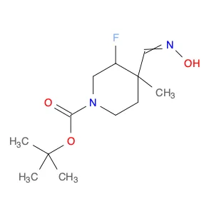 tert-Butyl 3-Fluoro-4-((hydroxyimino)methyl)-4-ethylpiperidine-1-carboxylate