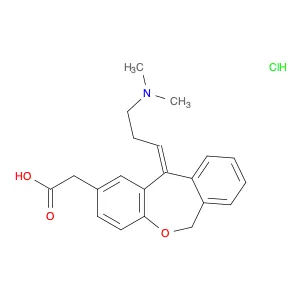 Dibenz[b,e]oxepin-2-acetic acid, 11-[3-(dimethylamino)propylidene]-6,11-dihydro-, hydrochloride (1…