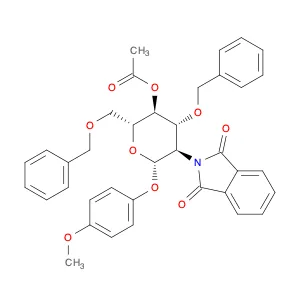 β-D-Glucopyranoside, 4-methoxyphenyl 2-deoxy-2-(1,3-dihydro-1,3-dioxo-2H-isoindol-2-yl)-3,6-bis-O-…