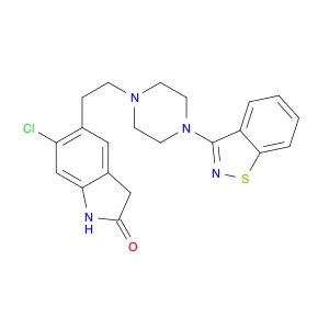 5-[2-[4-(1,2-benzothiazol-3-yl)piperazin-1-yl]ethyl]-6-chloro-1,3-dihydroindol-2-one
