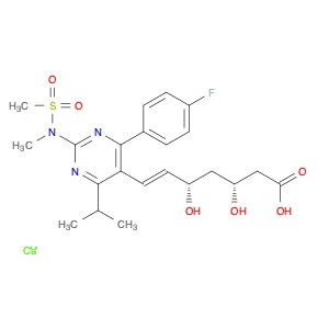 6-Heptenoic acid, 7-[4-(4-fluorophenyl)-6-(1-methylethyl)-2-[methyl(methylsulfonyl)amino]-5-pyrimi…
