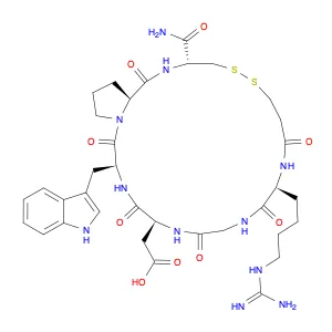 L-Cysteinamide, N6-(aminoiminomethyl)-N2-(3-mercapto-1-oxopropyl)-L-lysylglycyl-L-α-aspartyl-L-try…