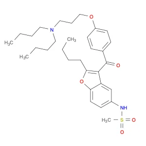 N-[2-Butyl-3-[4-[3-(dibutylamino)propoxy]benzoyl]-5-benzofuranyl]methanesulfonamide