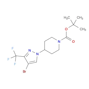 tert-Butyl 4-(4-bromo-3-(trifluoromethyl)-1H-pyrazol-1-yl)piperidine-1-carboxylate