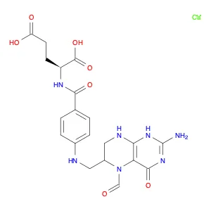 L-Glutamic acid, N-[4-[[(2-amino-5-formyl-1,4,5,6,7,8-hexahydro-4-oxo-6-pteridinyl)methyl]amino]be…