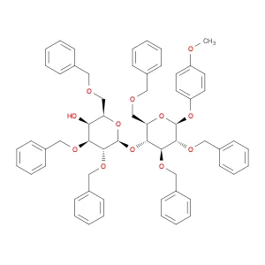 β-D-Glucopyranoside, 4-methoxyphenyl 2,3,6-tris-O-(phenylmethyl)-4-O-[2,3,6-tris-O-(phenylmethyl)-…