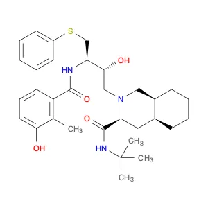 3-Isoquinolinecarboxamide, N-(1,1-dimethylethyl)decahydro-2-[(2R,3R)-2-hydroxy-3-[(3-hydroxy-2-met…