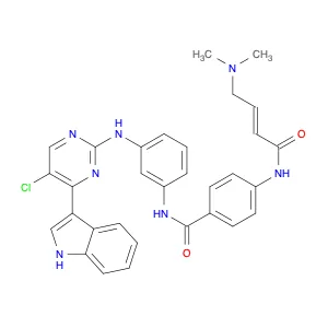 Benzamide, N-[3-[[5-chloro-4-(1H-indol-3-yl)-2-pyrimidinyl]amino]phenyl]-4-[[(2E)-4-(dimethylamino…