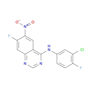 4-Quinazolinamine, N-(3-chloro-4-fluorophenyl)-7-fluoro-6-nitro-