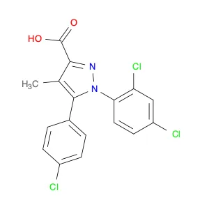 5-(4-Chlorophenyl)-1-(2,4-dichlorophenyl)-4-methylpyrazole-3-carboxylic acid