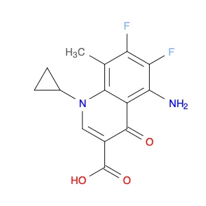 3-Quinolinecarboxylic acid, 5-amino-1-cyclopropyl-6,7-difluoro-1,4-dihydro-8-methyl-4-oxo-