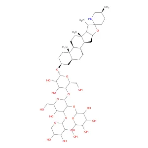 β-D-Galactopyranoside, (3β,5α,22β,25S)-spirosolan-3-yl O-β-D-glucopyranosyl-(1→2)-O-[β-D-xylopyran…