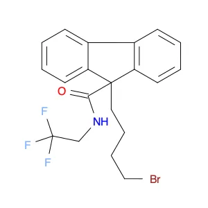 9-(4-Bromobutyl)-N-(2,2,2-trifluoroethyl)-9H-fluorene-9-carboxamide
