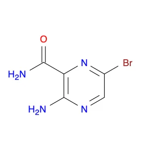 2-Pyrazinecarboxamide, 3-amino-6-bromo-