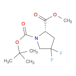 1,2-Pyrrolidinedicarboxylic acid, 4,4-difluoro-, 1-(1,1-dimethylethyl) 2-methyl ester, (2S)-